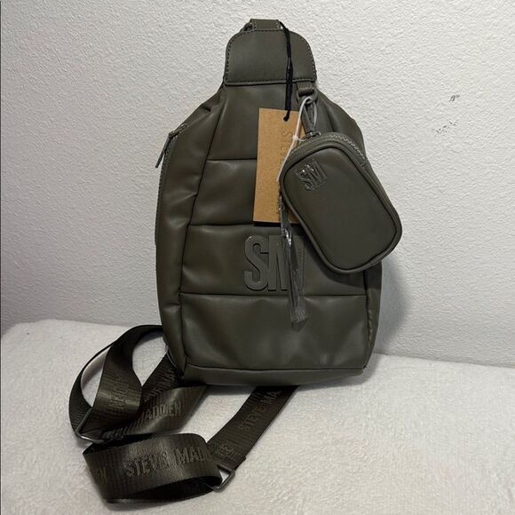 Steve Madden Olive Juniper Crossbody Bag Backpack - Picture 7 of 13